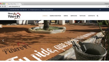 Página web de Obras Piñero