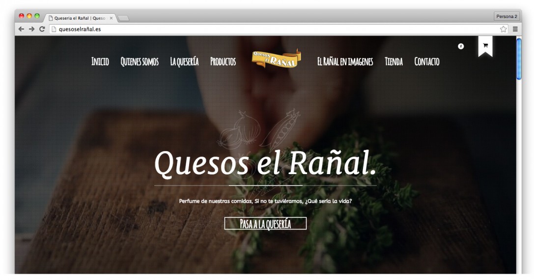 Página web de la queseria El Rañal