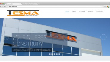 Página Web de la constructora Tesma